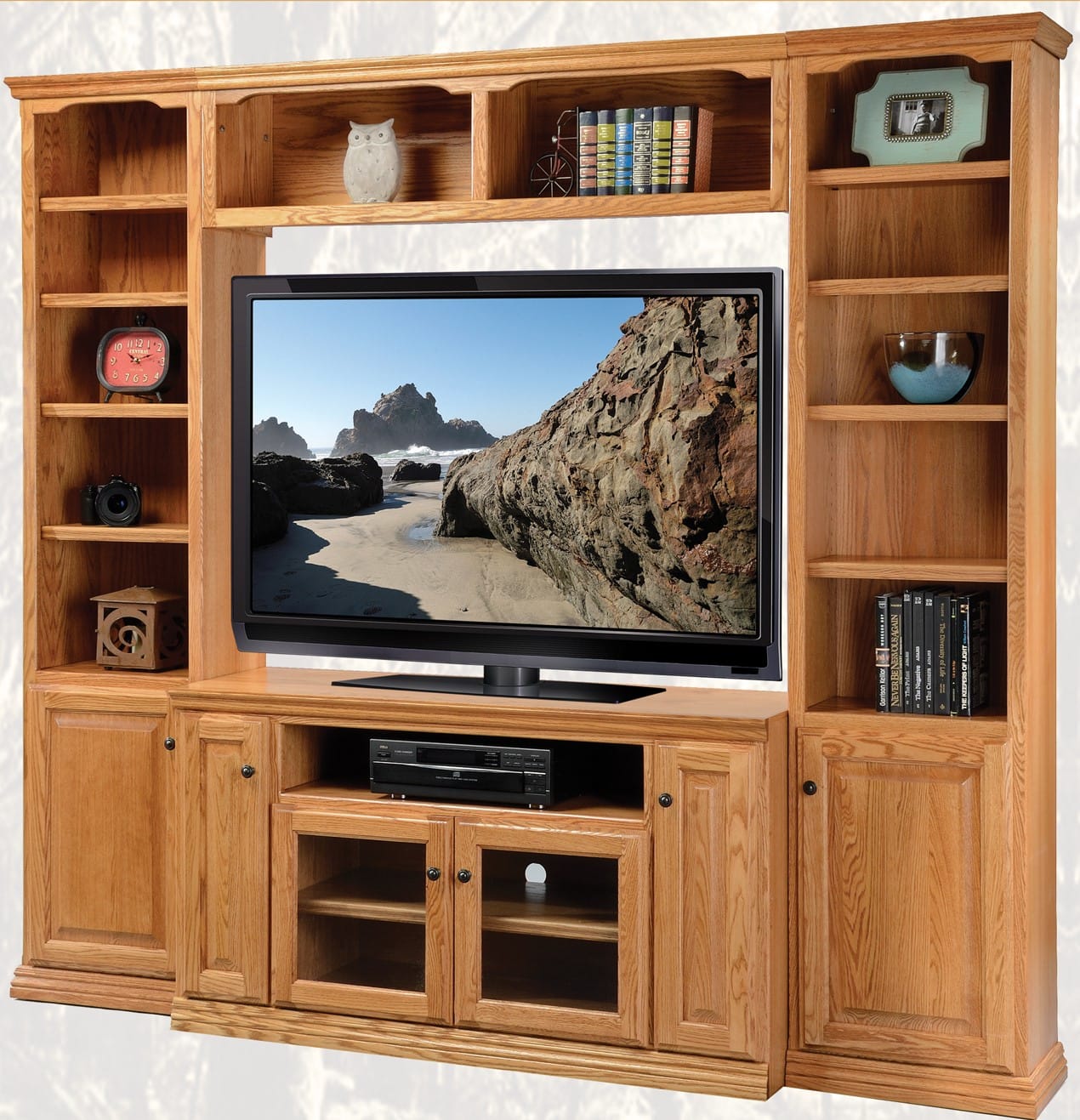 Oak Traditional Ent Wall