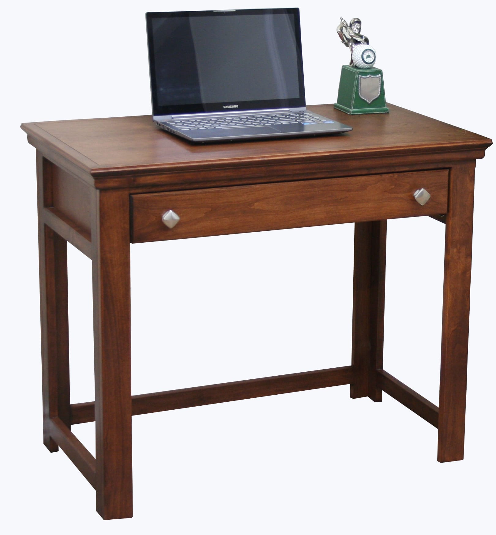 Traditional T370 36″ Laptop Writing Table in Alder stain Traditional T370 36" Laptop Writing Table in Alder stain