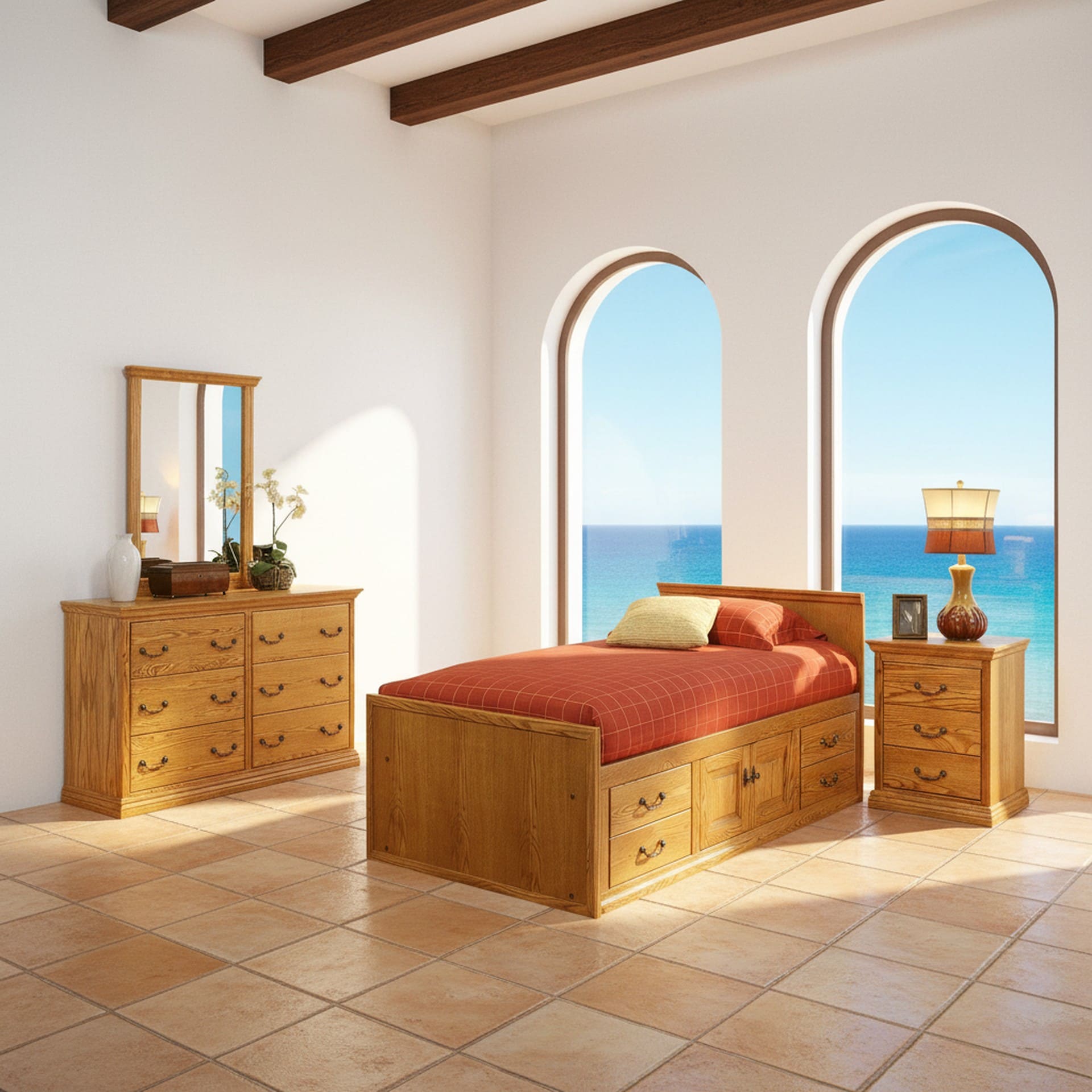 _Traditional Twin Size Bedroom (19)