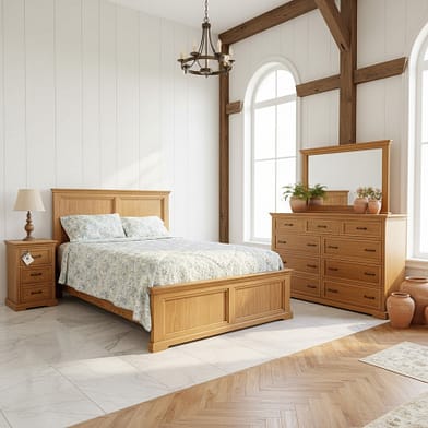 スペインタイル　カントリーデスク Dublin D470 5 PC Rail Bed Collection - ODC Products